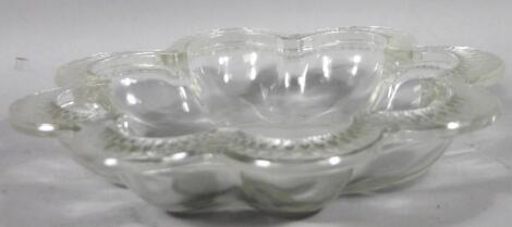 A modern Lalique coaster dish