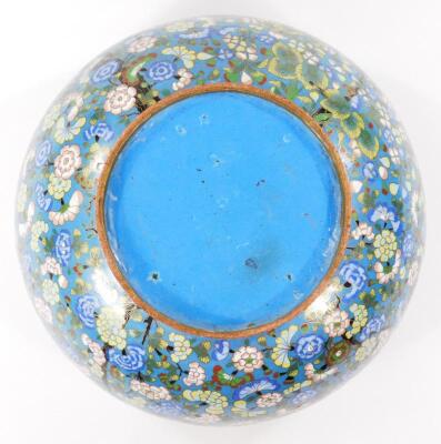 A large early 20thC Chinese cloisonne bowl - 6