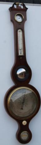 A mid 19thC wheel barometer