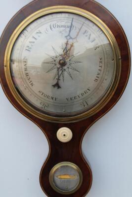 A mid 19thC wheel barometer - 2