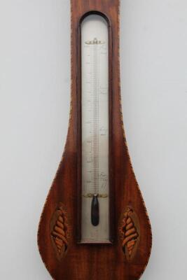 A mid 19thC wheel barometer - 3