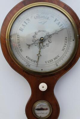 A mid 19thC wheel barometer - 2