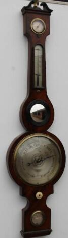 A mid 19thC wheel barometer