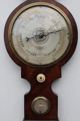 A mid 19thC wheel barometer - 2