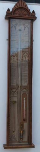 A late Victorian Admiral Fitzroy barometer