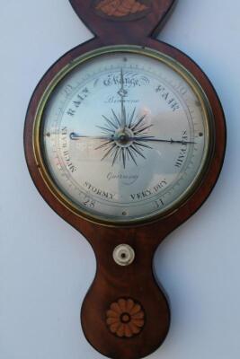 A mid 19thC wheel barometer - 2