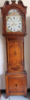 A mid 19thC long case clock by Thomas Moore of Derby - 2