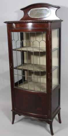 An early 20thC mahogany display cabinet