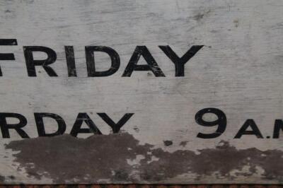 An early 20thC plywood sign - 2