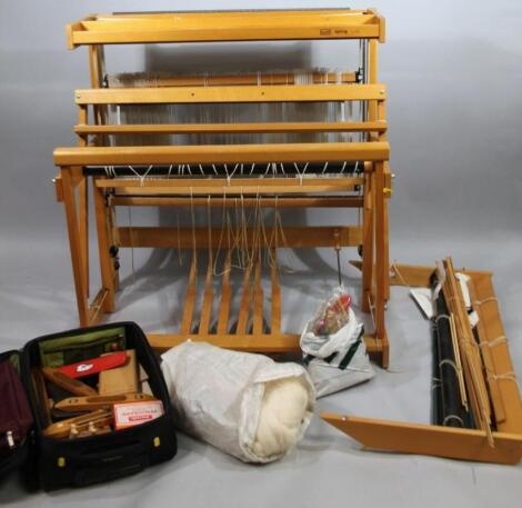 A Louet Spring weaving loom