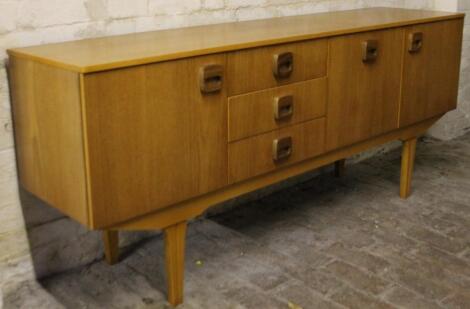 A 1970s retro teak sideboard