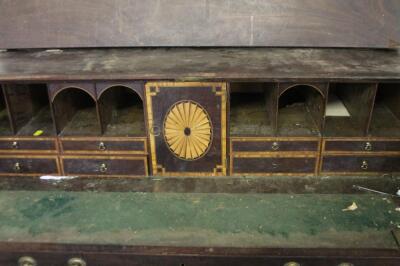 An early 19thC mahogany bureau - 2