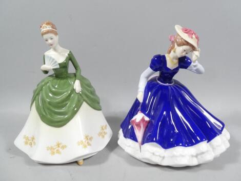 Two boxed Royal Doulton Pretty Ladies figures