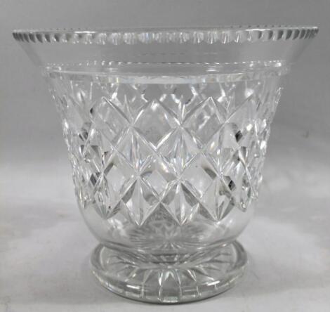 A 20thC crystal vase