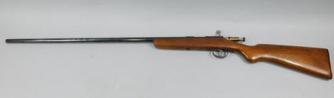 A Webley & Scott 9mm single shot shotgun serial number 741 - NB. Image will appear from evening of