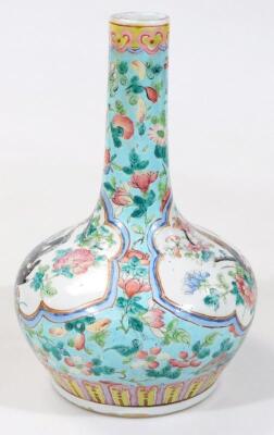 A 19thC Chinese Qing period bottle vase - 4