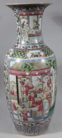 A late 19thC Chinese porcelain vase