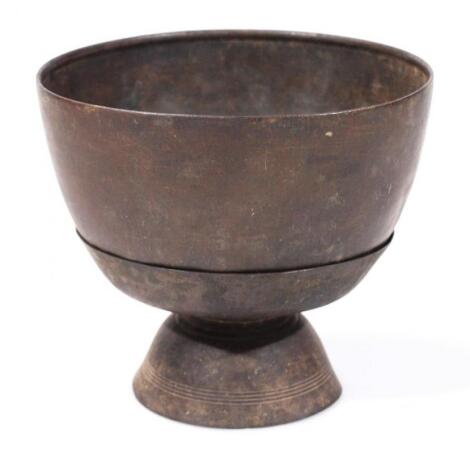 A Chinese bronze finish water bowl