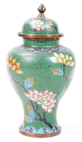 A 20thC Chinese cloisonné vase