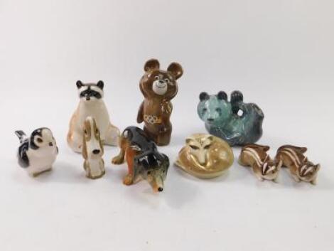 Lomonsov and other USSR Animal and Bird figures