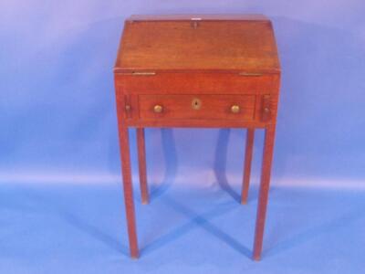 A Georgian oak clerks desk or bureau