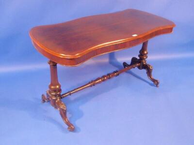 A Victorian rosewood centre table