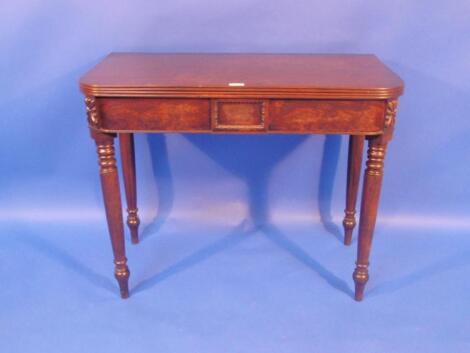 A William IV mahogany tea table