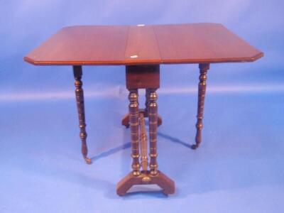 A Victorian walnut Sutherland table - 2