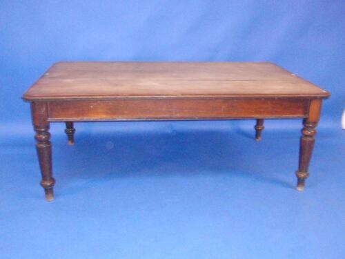 A Victorian mahogany office or library table