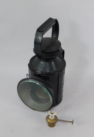 A railway lantern