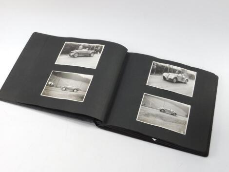 A pre WWII photograph album of Racing Cars