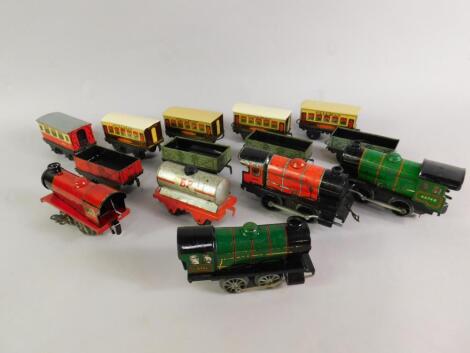 Three Hornby 0 gauge shunting engines