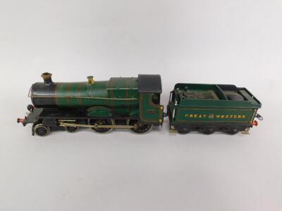 A Hornby 0 gauge locomotive and tender County of Warwick