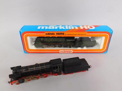 A Marklin HO gauge model of a locomotive