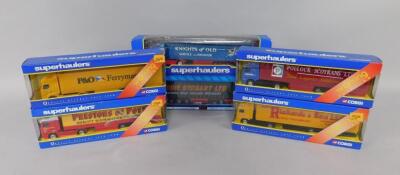 Five Corgi die cast Super Haulers