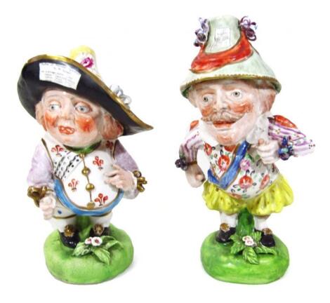 A pair of Derby figures