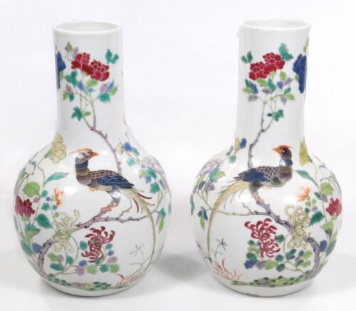 A pair of Chinese porcelain vases