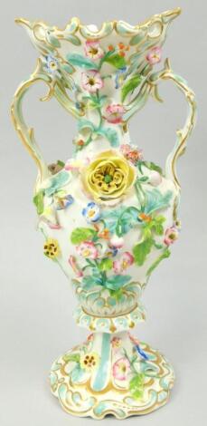 A 19thC Continental porcelain vase