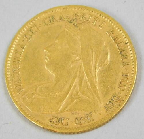 A Victorian half gold sovereign