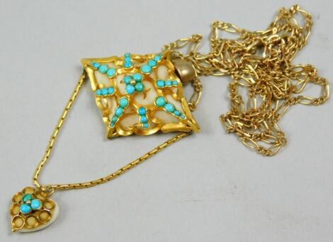 A pendant and chain