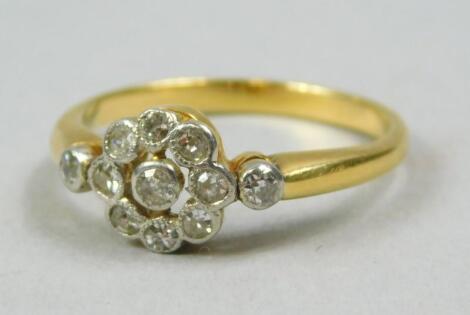 A diamond dress ring