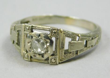 A diamond set dress ring