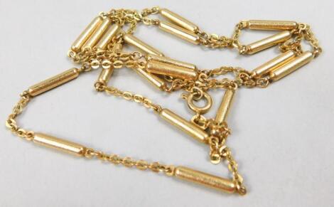 A 9ct gold fancy link necklace