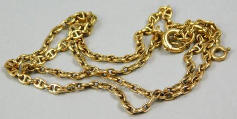 A 9ct gold fancy link chain