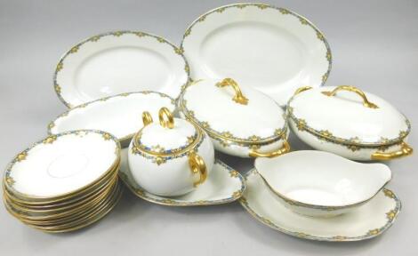 A Limoges Old Abbey part dinner service