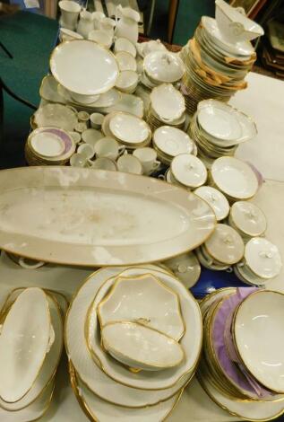 A large quantity of Danish porcelain dinner ware