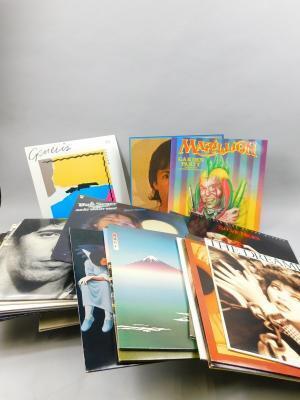 A quantity of LP records