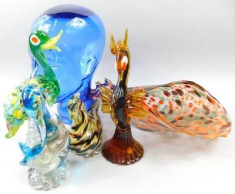 Miscellaneous coloured glass