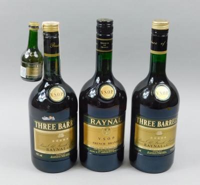 Three barrels of French brandy