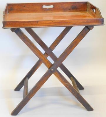 A Victorian mahogany butler's tray